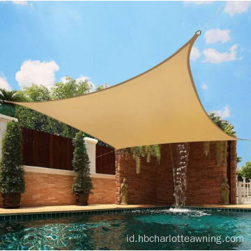 Luar Sun Shade Shade Sail HDPE dan Oxford